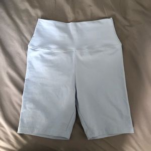 SOLD. LIGHT BLUE 7 INCH BIKE SHORTS FROM GARAGE